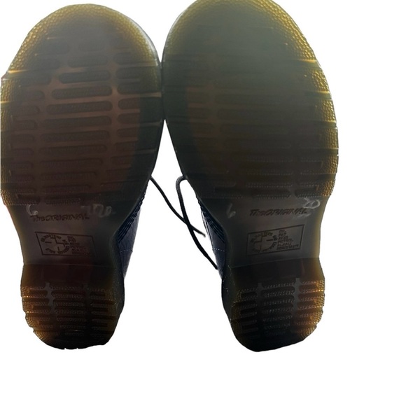 Blue Patent Leather Women's Boots - Picture 9 of 11